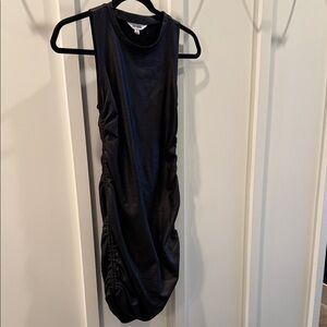 Steve Madden Black Ruched Dress